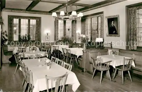 AK / Ansichtskarte Zell_Harmersbach Hotel Hirsch Restaurant Zell Harmersbach