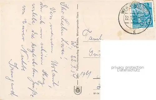 AK / Ansichtskarte Wernigerode_Harz Fliegeraufnahme Wernigerode Harz