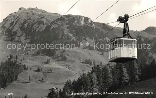 AK / Ansichtskarte Kitzbuehel_Tirol Seilban Kitzbuehler Horn Mittelstation Kitzbuehel Tirol
