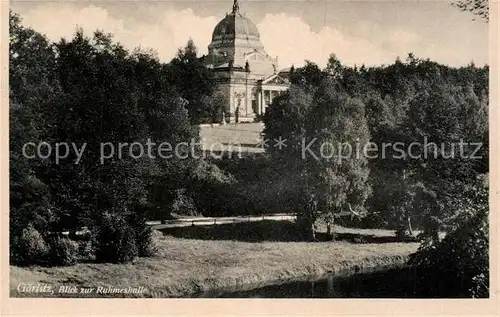 AK / Ansichtskarte Goerlitz_Sachsen Ruhmershalle Goerlitz Sachsen