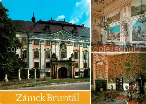 AK / Ansichtskarte Bruntal Zamek Bruntal Pruceli zamku Tanecni sal Onentgini salonek Bruntal