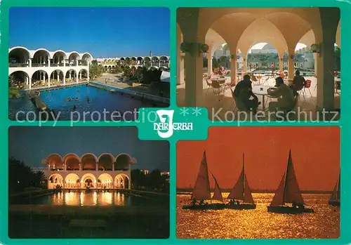 AK / Ansichtskarte Jerba Hoel Dar Jerba Details Segelboote Jerba