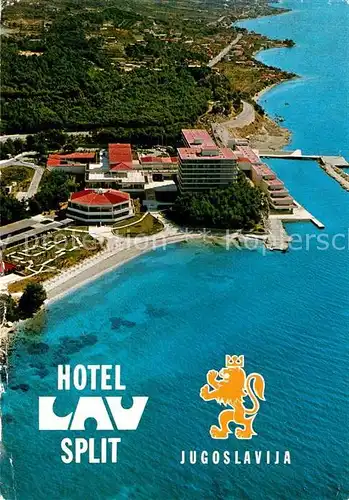 AK / Ansichtskarte Split_Spalato Hotel Lav Fliegeraufnahme Split_Spalato