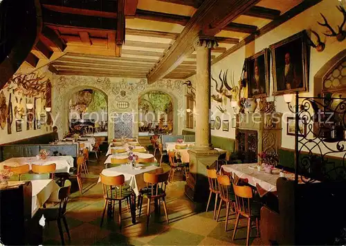 AK / Ansichtskarte Rothenburg_Tauber Baumeisterhaus Gastraum Rothenburg Tauber