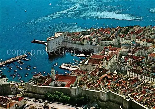 AK / Ansichtskarte Dubrovnik_Ragusa Fliegeraufnahme Dubrovnik Ragusa