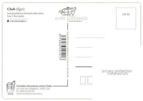 AK / Ansichtskarte Cheb_Eger Fliegeraufnahme 