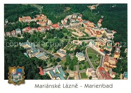 AK / Ansichtskarte Marianske_Lazne Marienbad Fliegeraufnahme Marianske_Lazne