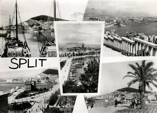 AK / Ansichtskarte Split_Spalato Hafenpartien Promenade Split_Spalato
