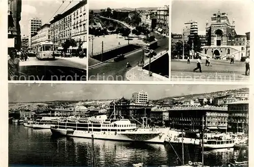 AK / Ansichtskarte Rijeka_Fiume Ortsansichten Hafen Rijeka Fiume