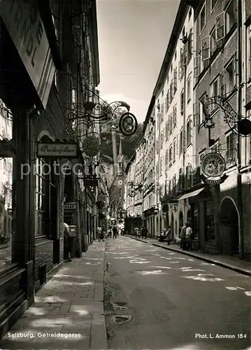 AK / Ansichtskarte Salzburg_Oesterreich Getreidegasse Salzburg_Oesterreich