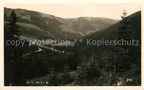 AK / Ansichtskarte Sankt_Peter_Riesengebirge Landschaftspanorama Sankt_Peter_Riesengebirge