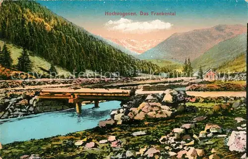 AK / Ansichtskarte Vogesen_Vosges_Region Frankental in den Hochvogesen Kuenstlerkarte Vogesen_Vosges_Region