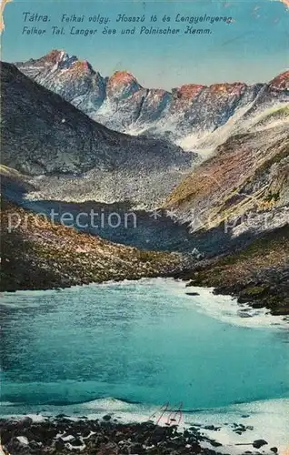 AK / Ansichtskarte Slowenien Felker Tal Langer See und Polnischer Kamm Riesengebirge Slowenien