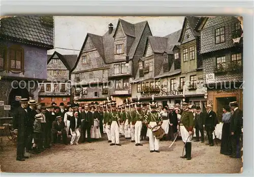 AK / Ansichtskarte Alt_Frankfurt 17. Deutsches Bundes  und Goldenes Jubilaeumsschiessen Offizielle Festpostkarte Alt_Frankfurt