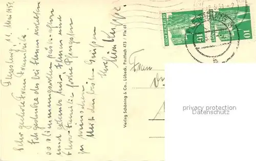 AK / Ansichtskarte Flensburg Hafen Segelboot Bug Flensburg