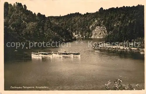 AK / Ansichtskarte Kriebstein Zschopau Talsperre Kriebstein