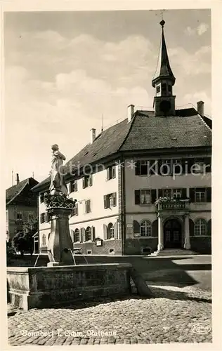 AK / Ansichtskarte Bonndorf_Schwarzwald Rathaus Brunnen Bonndorf Schwarzwald