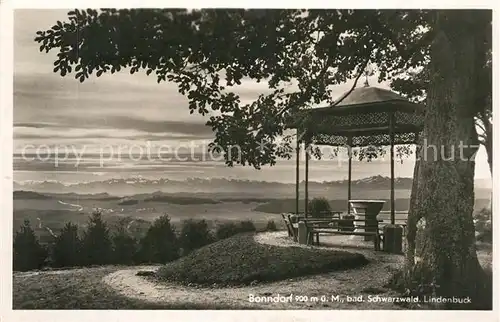 AK / Ansichtskarte Bonndorf_Schwarzwald Aussichtspunkt am Lindenbuck Alpenblick Bonndorf Schwarzwald