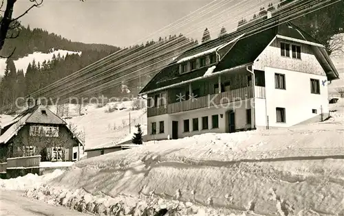 AK / Ansichtskarte Menzenschwand Fremdenheim Haus Maria Winterlandschaft Schwarzwald Menzenschwand