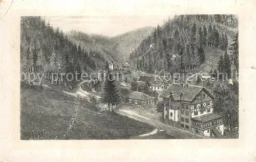 AK / Ansichtskarte Bonndorf_Schwarzwald Erholungsheim Kurheim Steinabad Kuenstlerkarte Bonndorf Schwarzwald