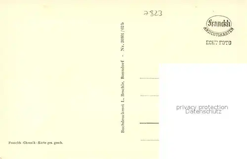 AK / Ansichtskarte Bonndorf_Schwarzwald Landschaftspanorama Franckh Chronik Karte Bonndorf Schwarzwald