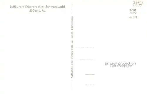 AK / Ansichtskarte Oberprechtal Panorama Luftkurort im Schwarzwald Oberprechtal