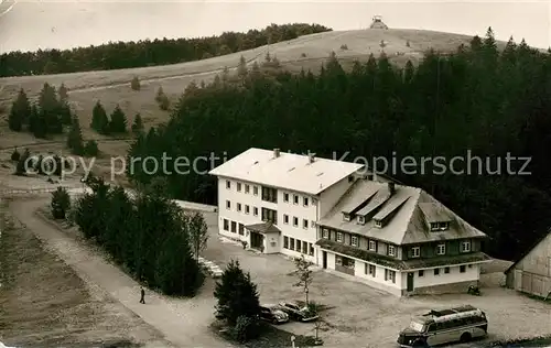 AK / Ansichtskarte Waldkirch_Breisgau Kandel Berghotel Fliegeraufnahme Waldkirch Breisgau