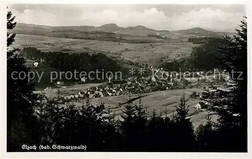 AK / Ansichtskarte Elzach Landschaftspanorama Schwarzwald Elzach