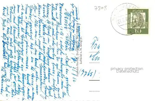 AK / Ansichtskarte Waldkirch_Breisgau Kastelburg Ruine Fliegeraufnahme Waldkirch Breisgau