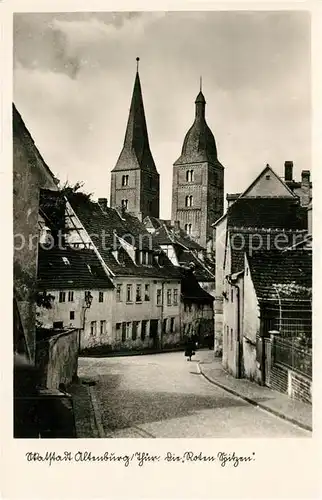 AK / Ansichtskarte Altenburg_Thueringen Rote Spitzen Doppelturm Wahrzeichen Altenburg Thueringen