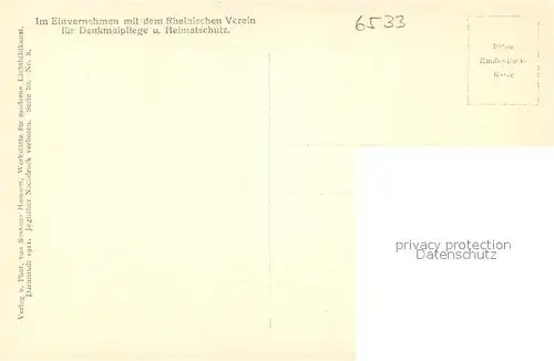 AK / Ansichtskarte Bacharach_Rhein Strassenbild mit Burg Stahleck Bacharach Rhein