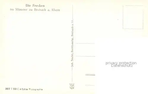 AK / Ansichtskarte Breisach_Rhein Fresken im St Stephansmuenster Breisach Rhein