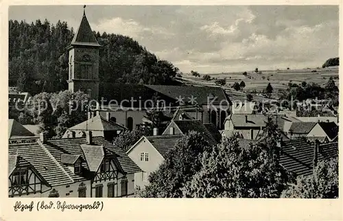 AK / Ansichtskarte Elzach Ortsansicht mit Kirche Elzach