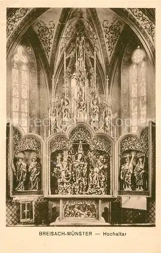 AK / Ansichtskarte Breisach_Rhein St Stephansmuenster Hochaltar Breisach Rhein