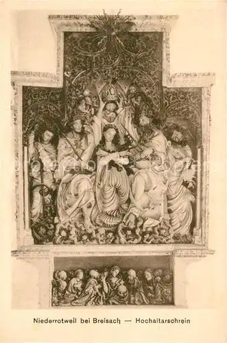 AK / Ansichtskarte Niederrotweil Hochaltar Schrein Niederrotweil