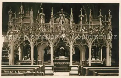 AK / Ansichtskarte Breisach_Rhein St Stephansmuenster Lettner Breisach Rhein