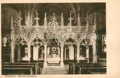 AK / Ansichtskarte Breisach_Rhein St Stephansmuenster Lettner Breisach Rhein