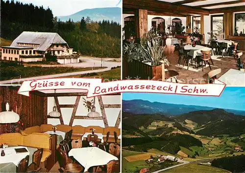 AK / Ansichtskarte Oberprechtal Hoehengasthaus Pension Landwassereck Schwarzwald Fliegeraufnahme Oberprechtal