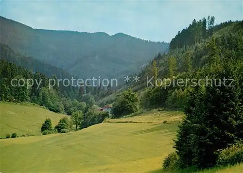 AK / Ansichtskarte Waldkirch_Breisgau Landschaftspanorama Schwarzwald mit Gasthof Pension Altersbach Waldkirch Breisgau