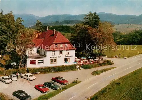 AK / Ansichtskarte Elzach Hoehengasthof Pension Heidburg Passhoehe Schwarzwald Fliegeraufnahme Elzach