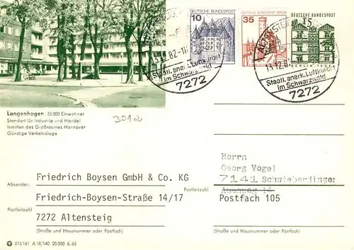 AK / Ansichtskarte Langenhagen_Hannover Partie in der Innenstadt Langenhagen Hannover