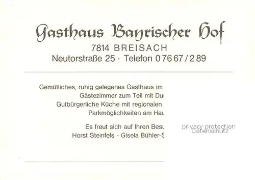 AK / Ansichtskarte Breisach_Rhein Stadtpanorma mit Muenster Gasthaus Bayrischer Hof Segeln Breisach Rhein