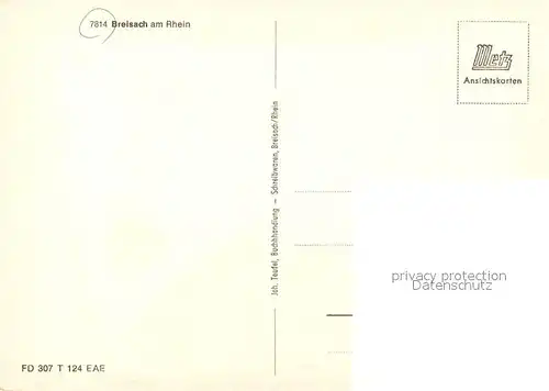 AK / Ansichtskarte Breisach_Rhein Stadtbild mit Muenster Stadtmauer Breisach Rhein