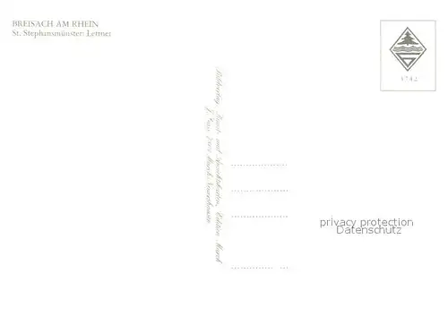 AK / Ansichtskarte Breisach_Rhein St Stephansmuenster Lettner Breisach Rhein