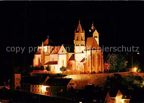 AK / Ansichtskarte Breisach_Rhein St. Stephansmuenster unter Beleuchtung Nachtaufnahme Breisach Rhein