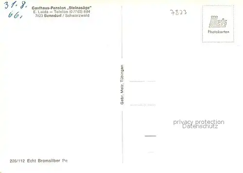 AK / Ansichtskarte Bonndorf_Schwarzwald Gesamtansicht Wutachschlucht Ruemmelesteg Lindenbuck Aussichtspunkt Freibad Kirche Hotel Strassenpartie Bonndorf Schwarzwald