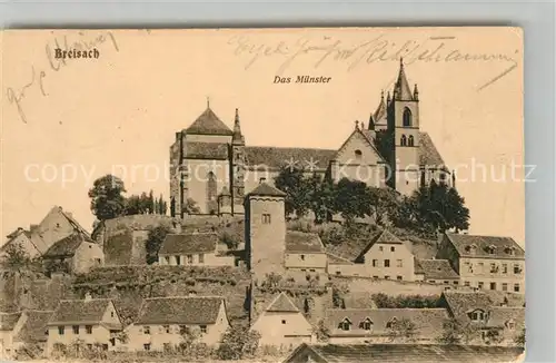 AK / Ansichtskarte Breisach_Rhein Altstadt mit Muenster Breisach Rhein