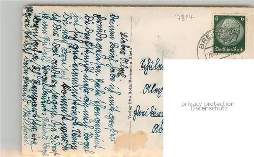 AK / Ansichtskarte Breisach_Rhein Stadtbild mit Muenster Breisach Rhein