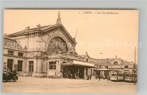 AK / Ansichtskarte Liege_Luettich Gare des Guillemins Tram Bahnhof Liege Luettich