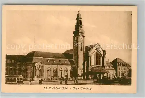 AK / Ansichtskarte Luxembourg_Luxemburg Gare Centrale Hauptbahnhof Luxembourg Luxemburg